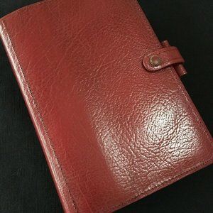 FILOFAX 4CLF7/8 Leather Planner Red Winchester